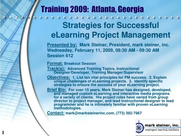 Training 2009:  Atlanta, Georgia