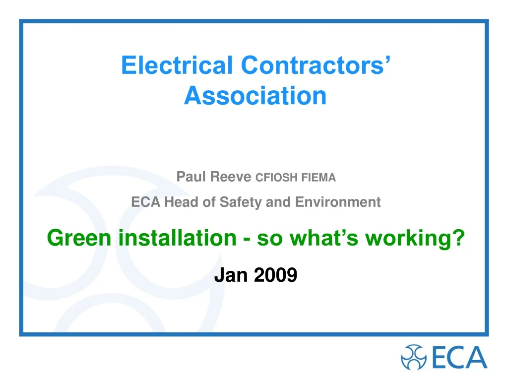 electrical contractors association