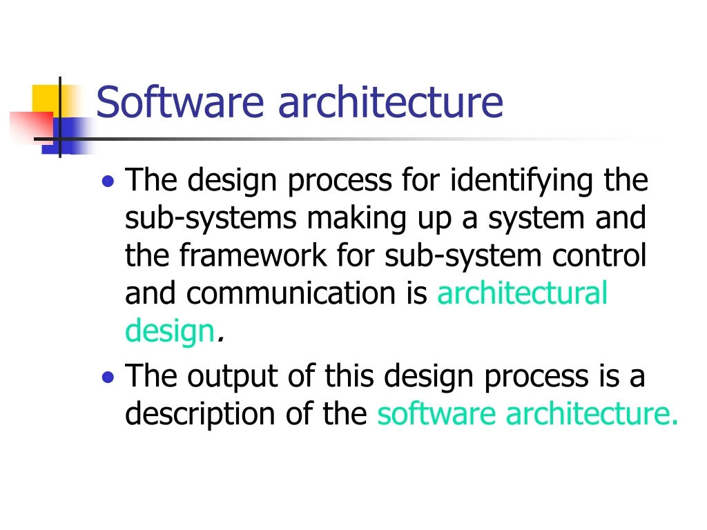 software architecture