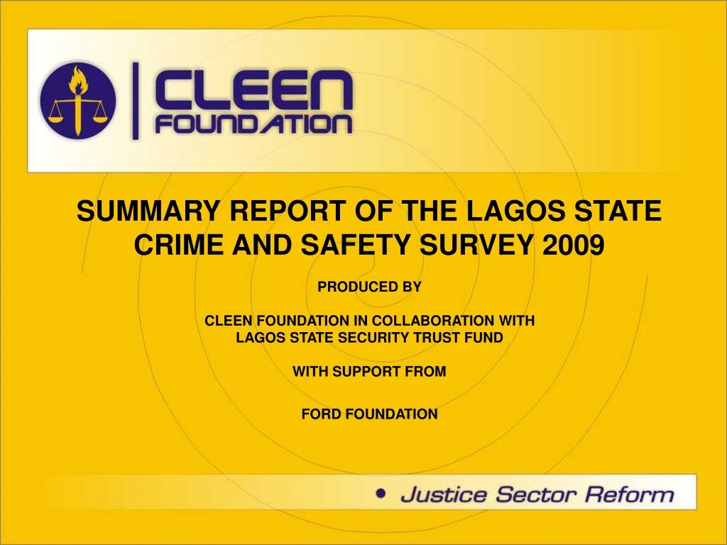 summary report of the lagos state crime