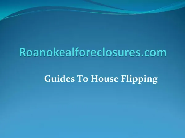 Guides To House Flipping