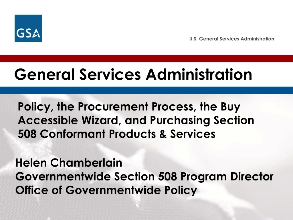 general services administration