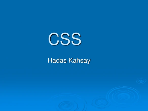 CSS