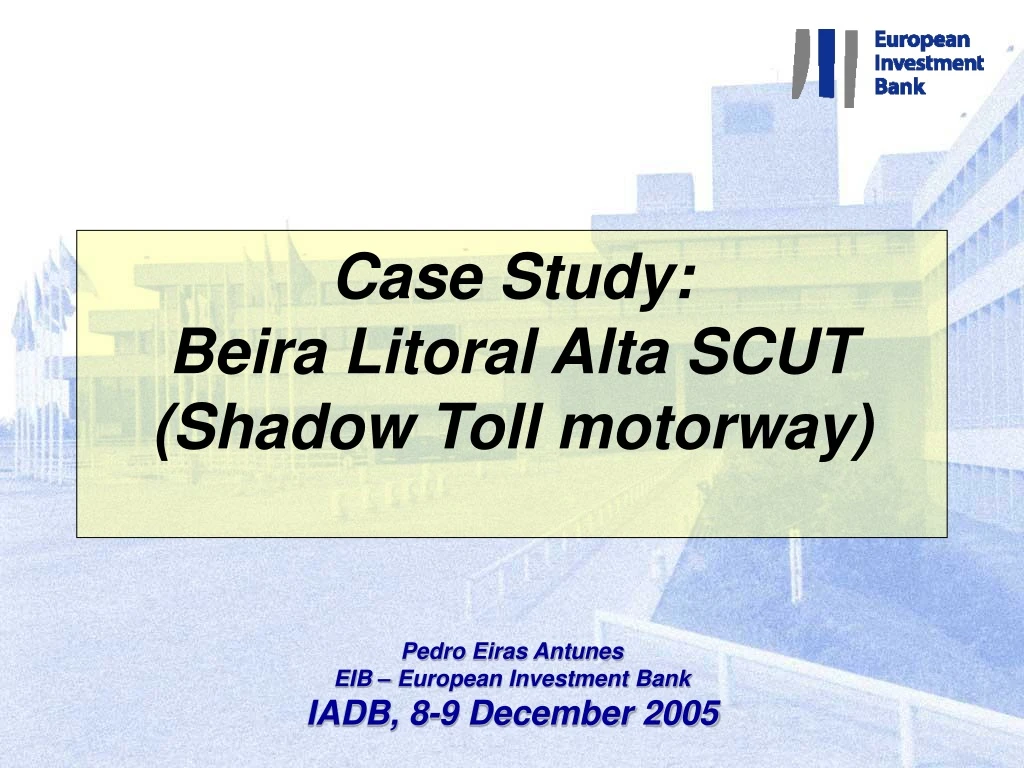 case study beira litoral alta scut shadow toll