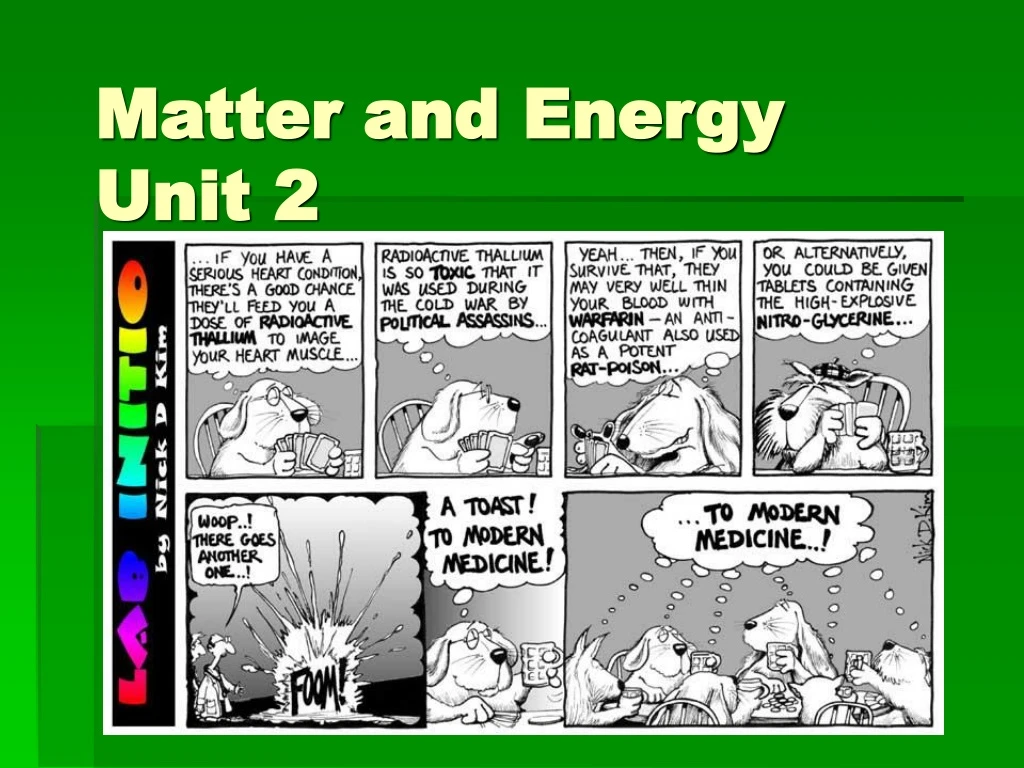 matter and energy unit 2