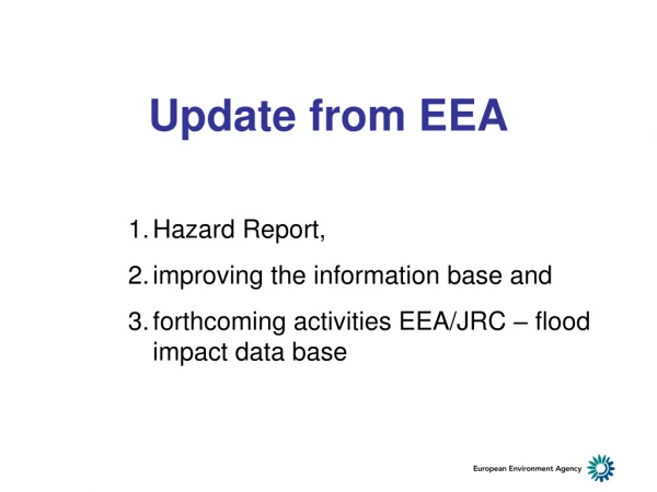 Update from EEA