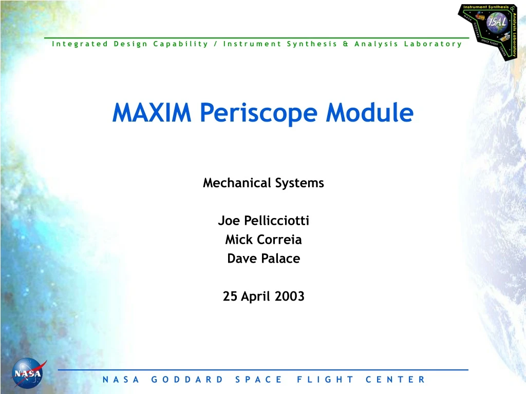 maxim periscope module