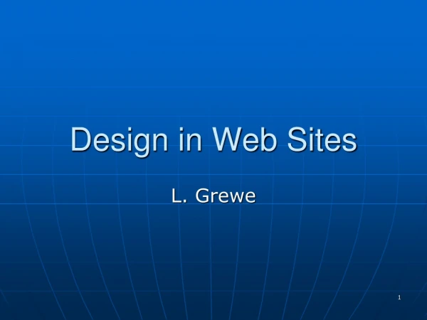 Design in Web Sites