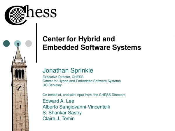 Center for Hybrid and Embedded Software Systems