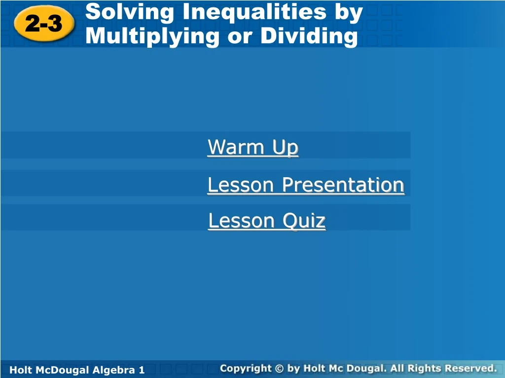 solving inequalities by multiplying or dividing