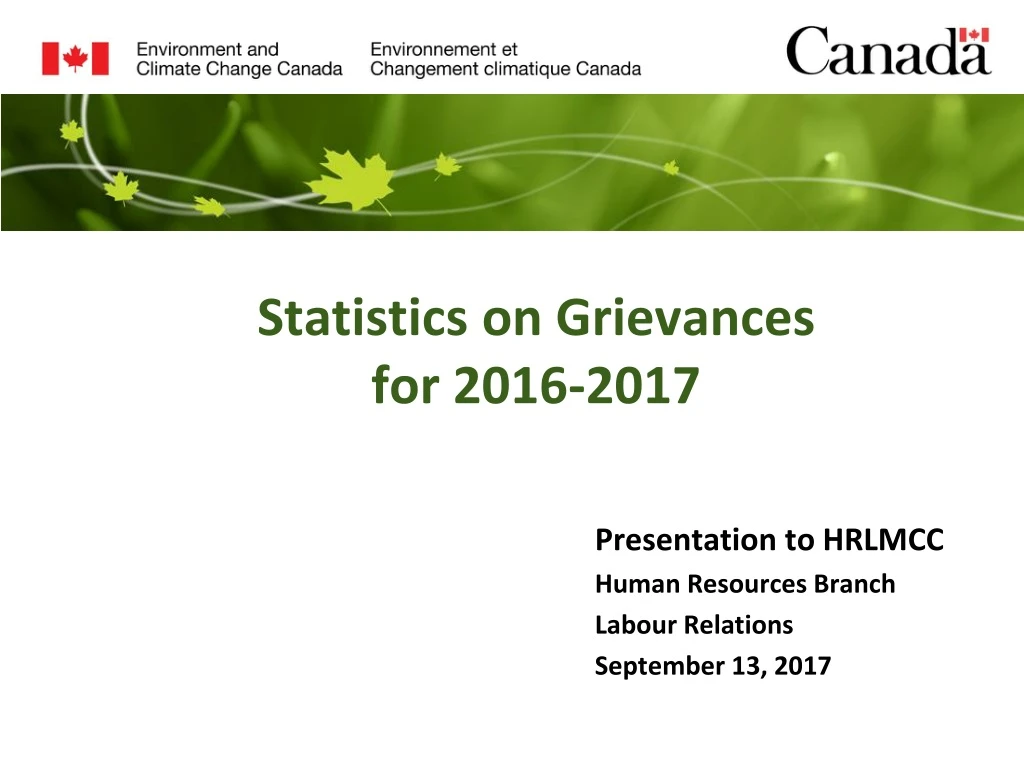 statistics on grievances for 2016 2017