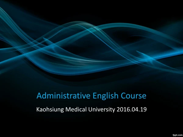 Administrative English Course