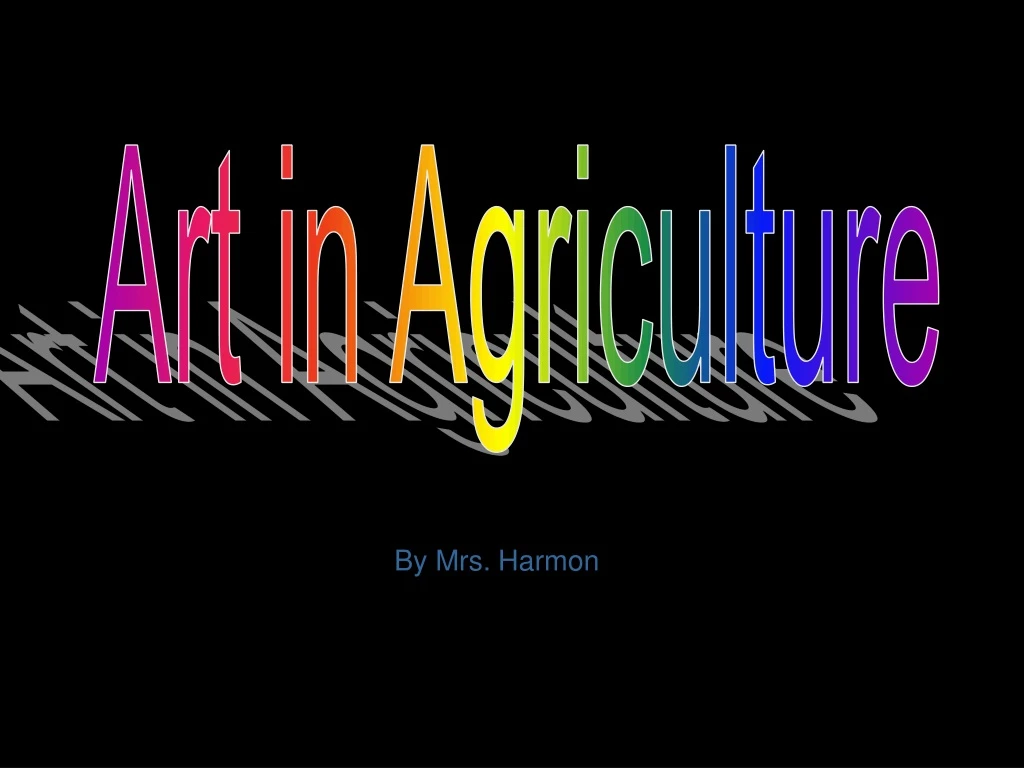 art in agriculture