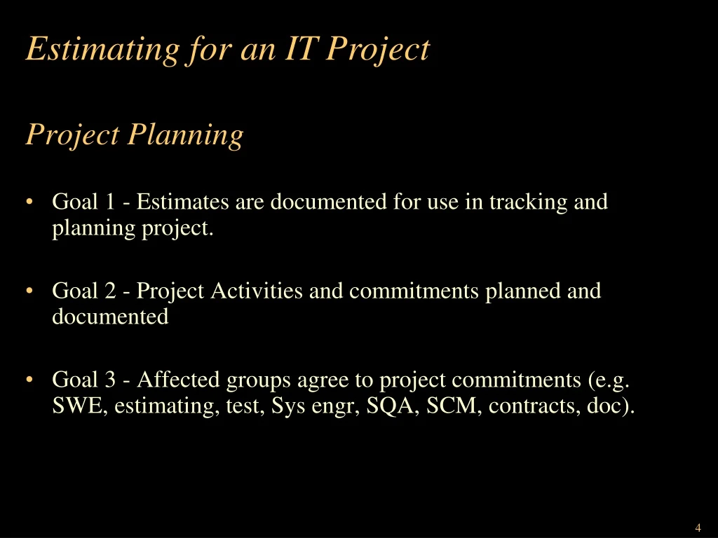 project planning