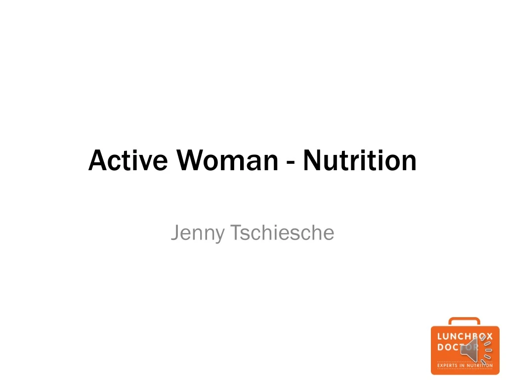 active woman nutrition