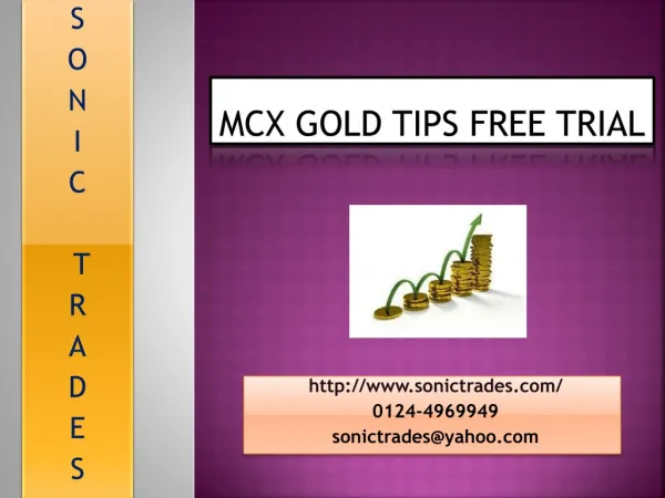 mcx gold tips free trial