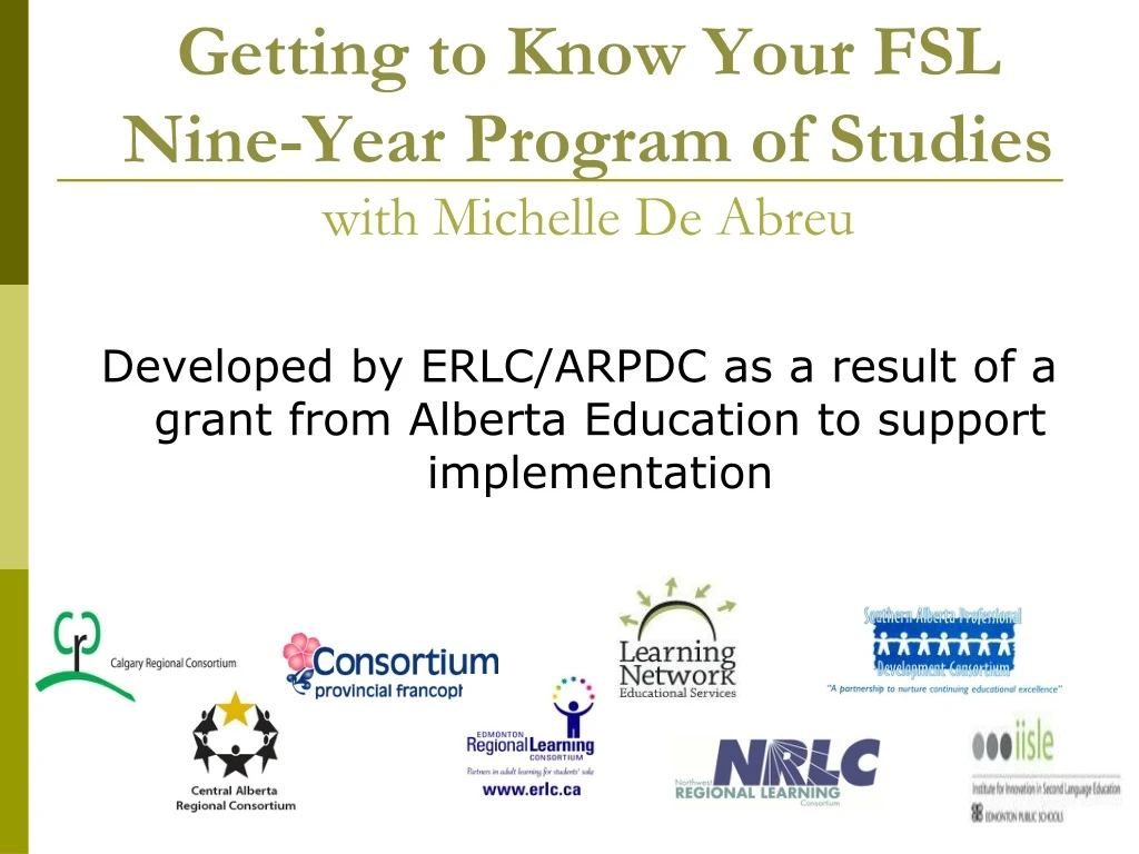 getting to know your fsl nine year program of studies with michelle de abreu