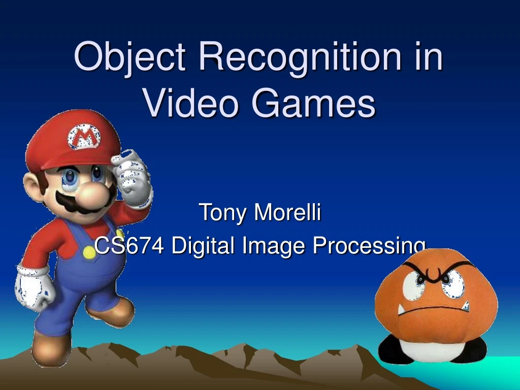 object recognition in video games