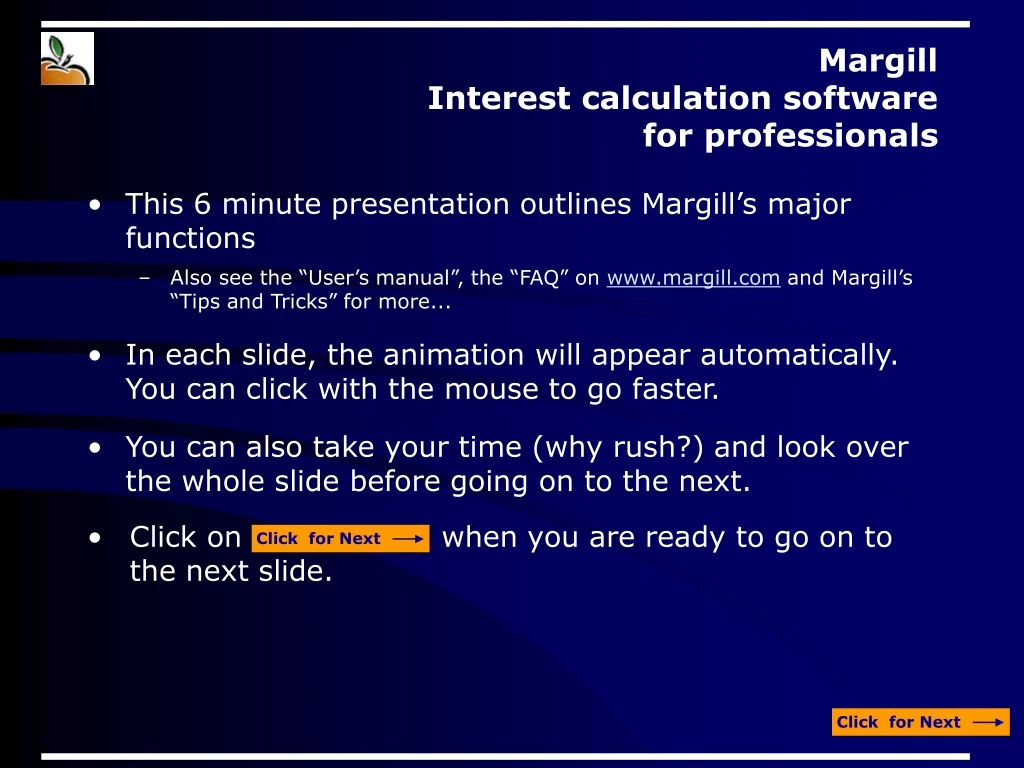 margill interest calculation software for professionals