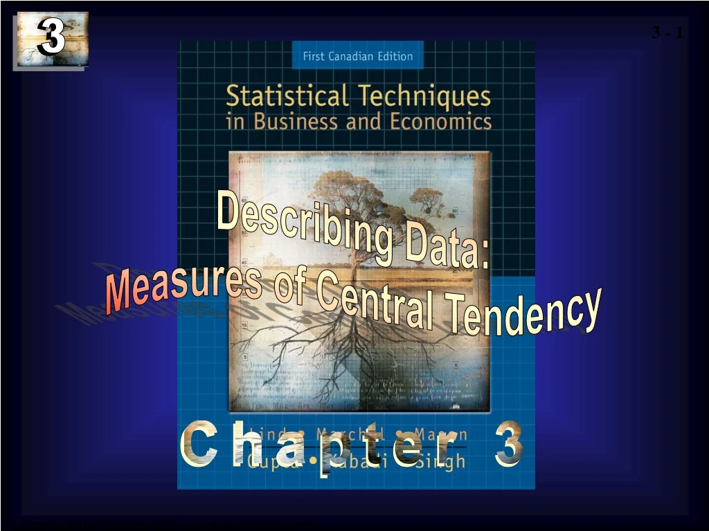 describing data measures of central tendency