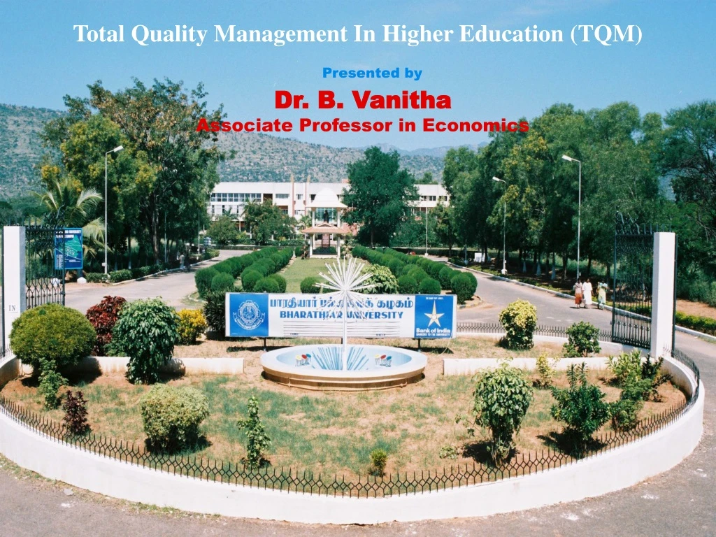 total quality management in higher education tqm