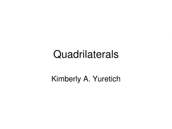 Quadrilaterals