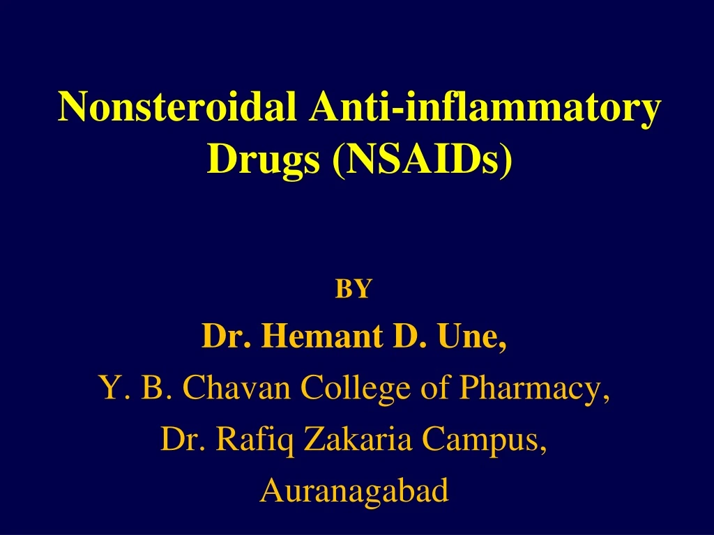 nonsteroidal anti inflammatory drugs nsaids