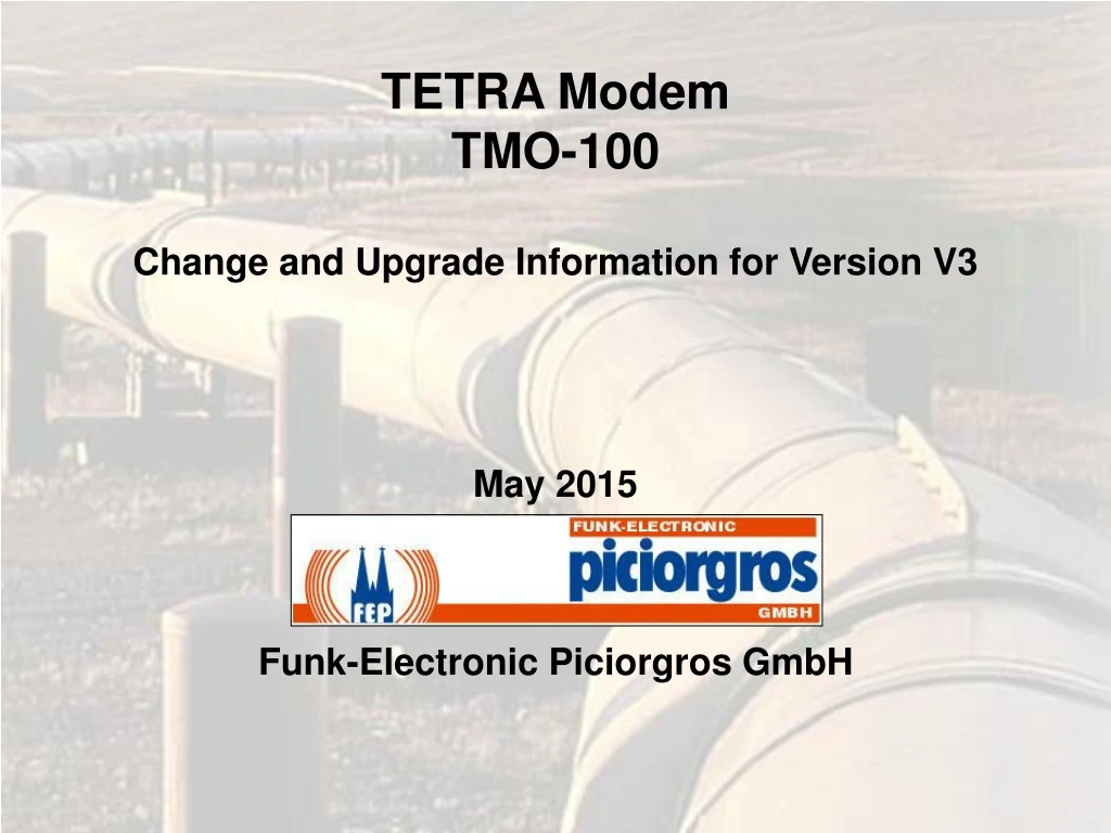 tetra modem tmo 100 change and upgrade