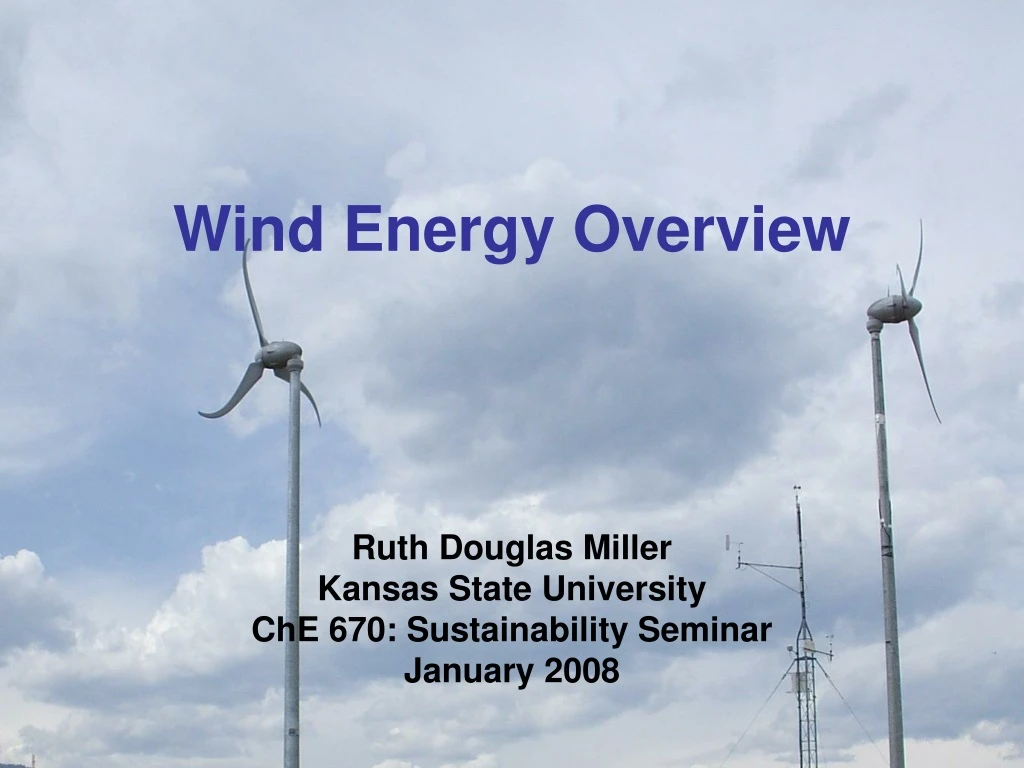 wind energy overview