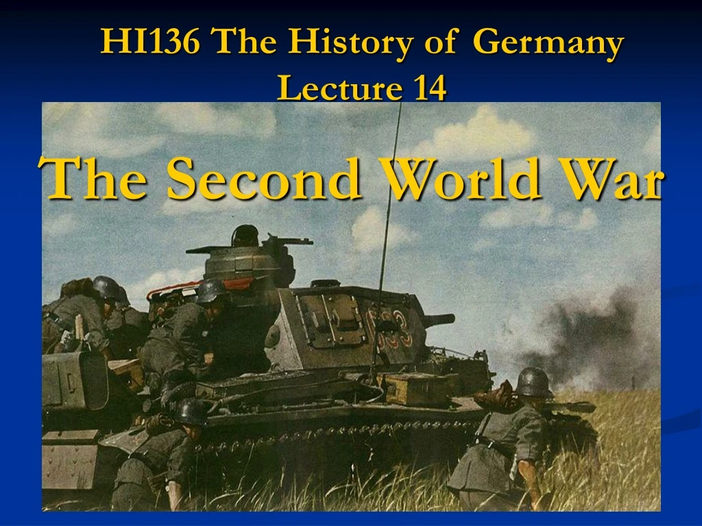 hi136 the history of germany lecture 14