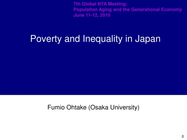 Fumio Ohtake (Osaka University)