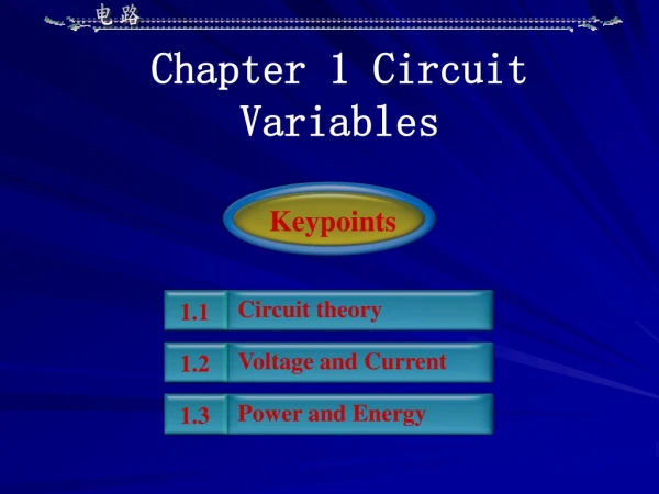 Chapter 1 Circuit Variables