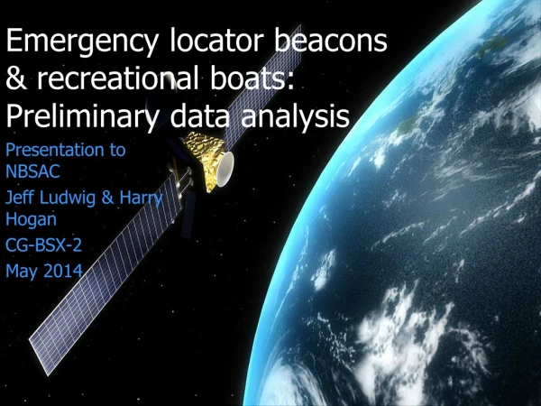 Emergency locator beacons &amp; recreational boats: Preliminary data analysis