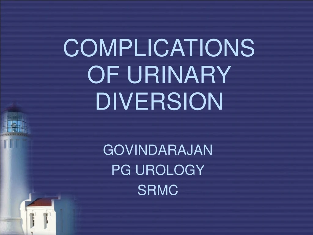 complications of urinary diversion