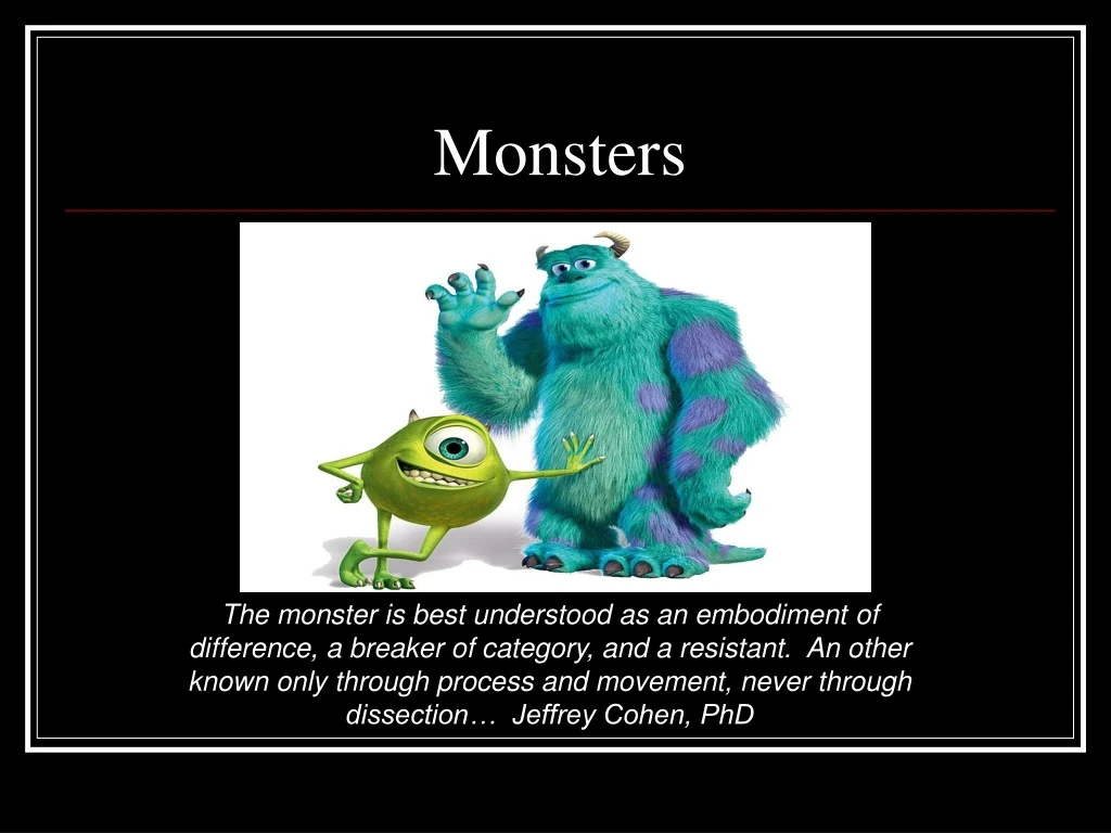 monsters