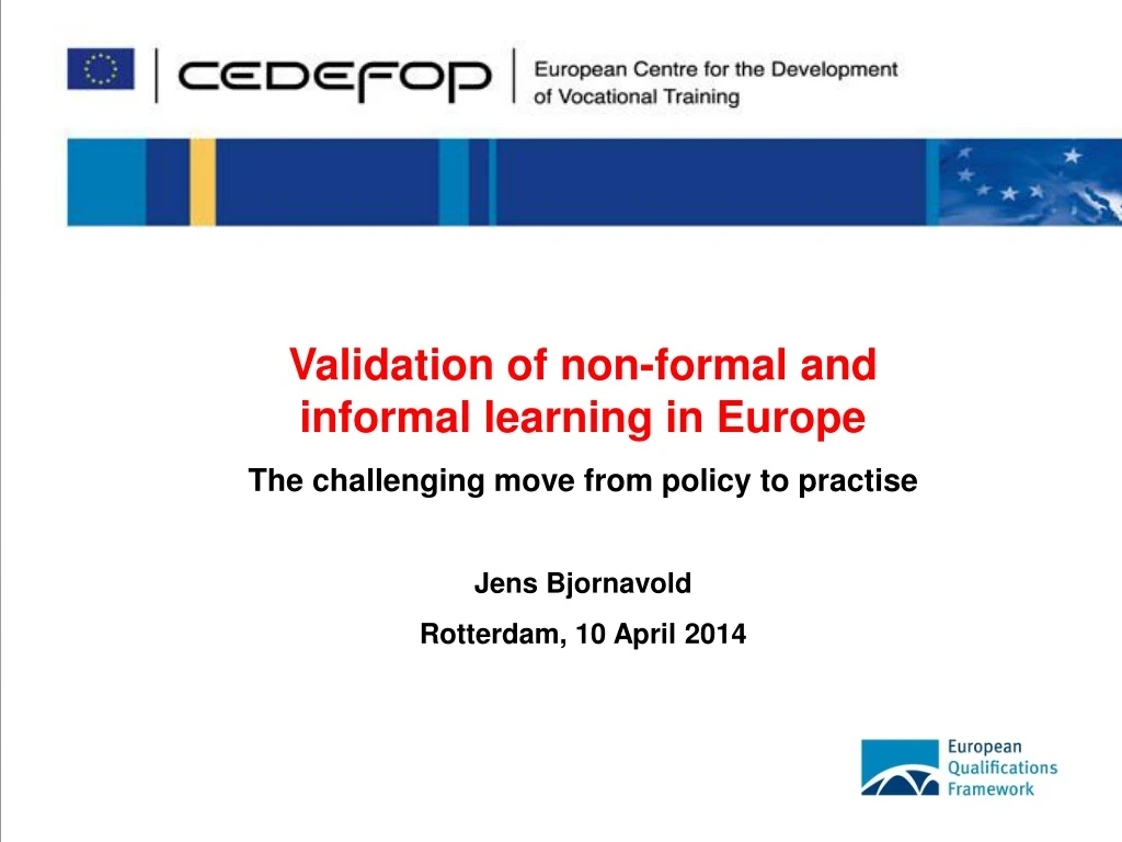 validation of non formal and informal learning