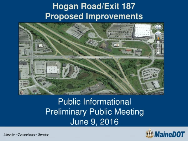 Hogan Road/Exit 187  Proposed Improvements