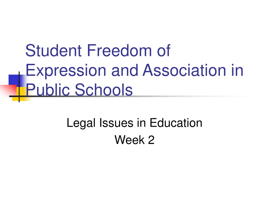 student freedom of expression and association in public schools