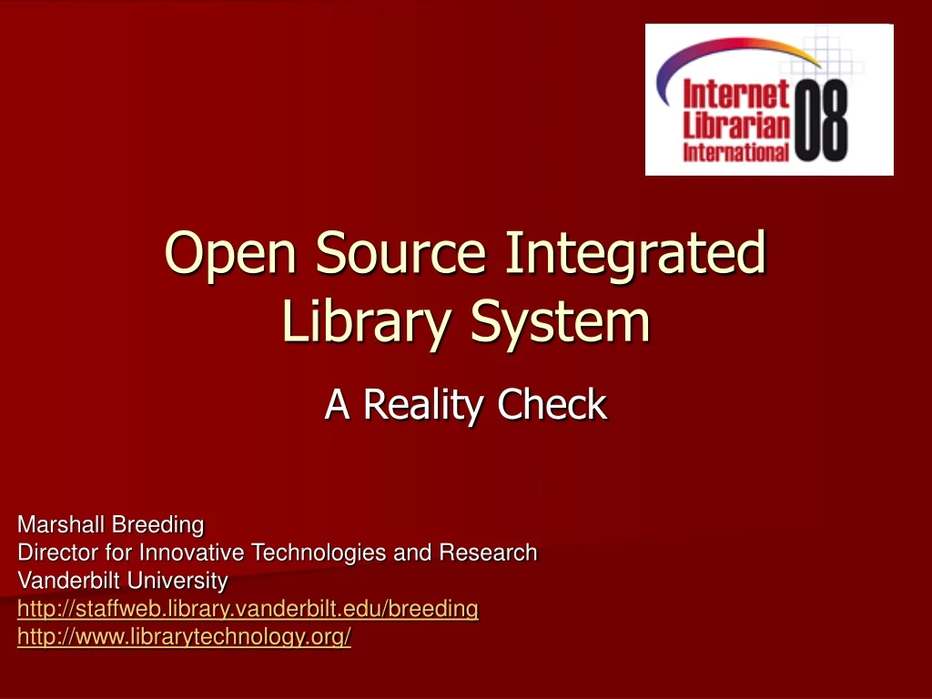 open source integrated library system
