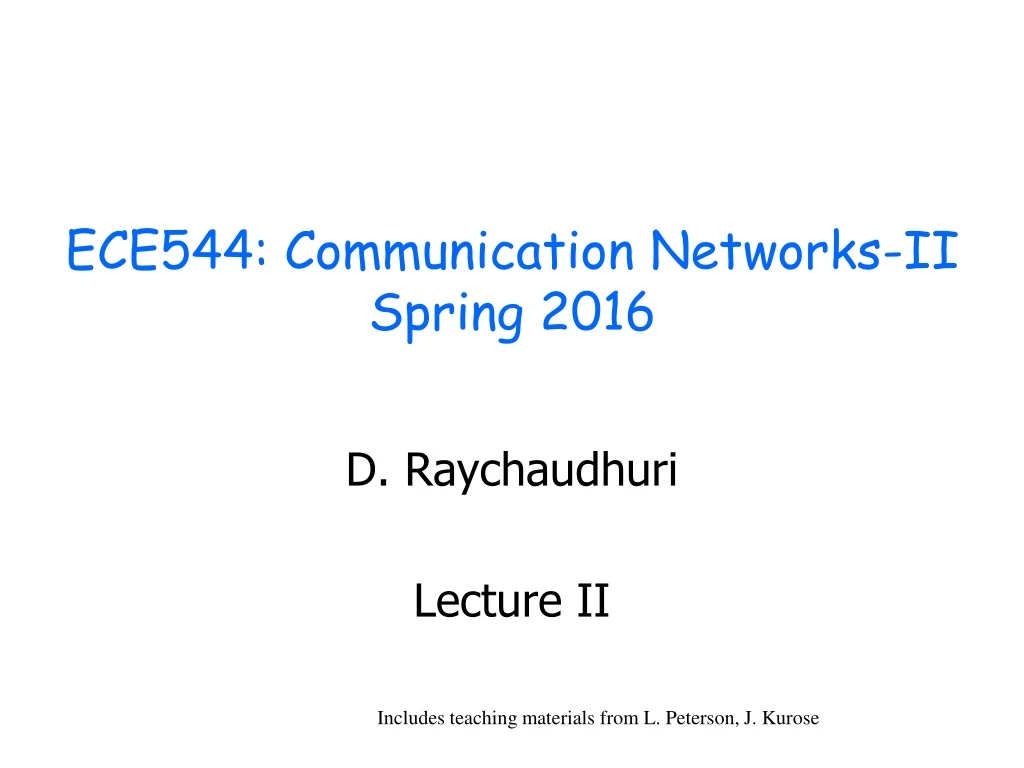 ece544 communication networks ii spring 2016