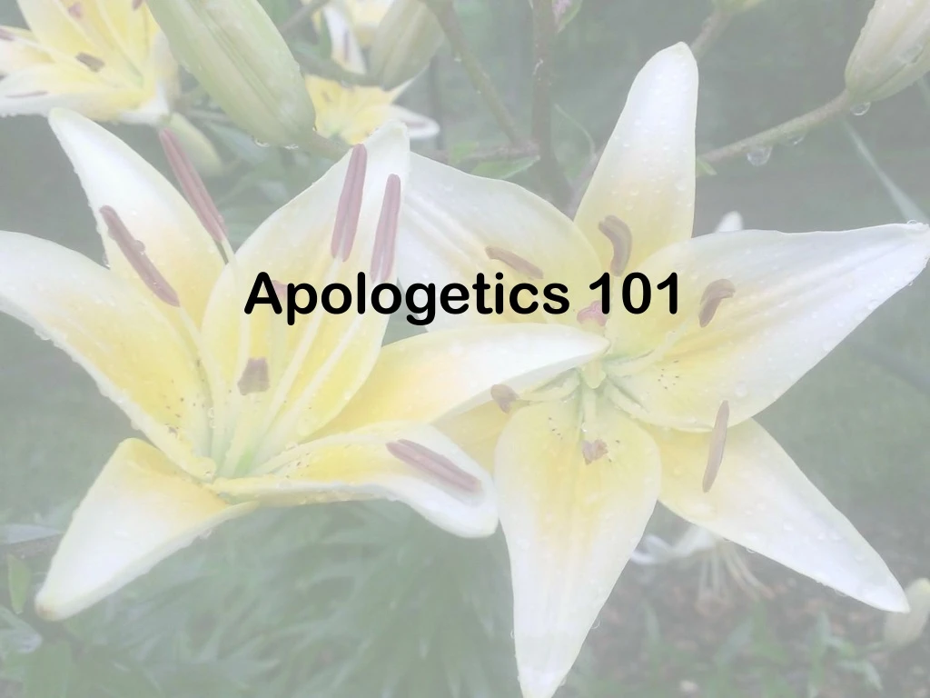 apologetics 101