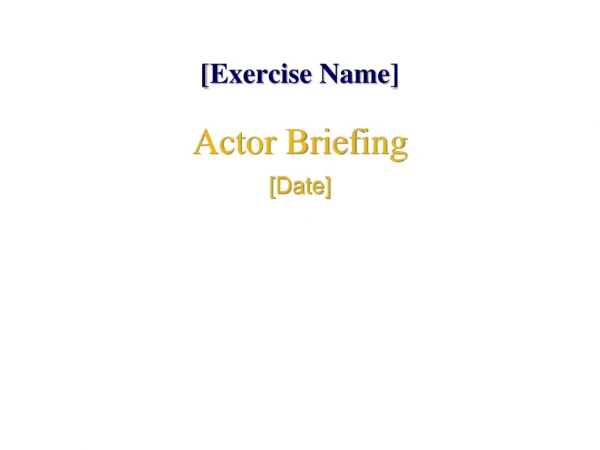 [Exercise Name]