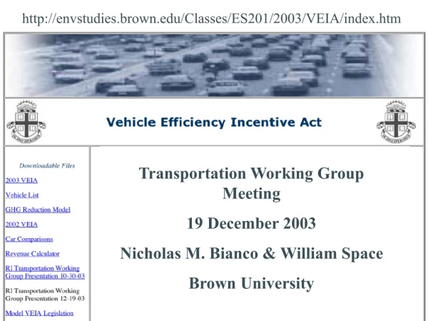 envstudies.brown/Classes/ES201/2003/VEIA/index.htm