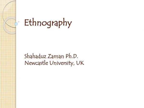 Ethnography