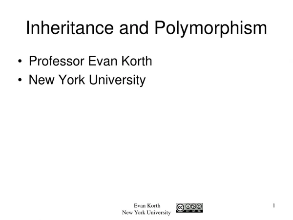 Inheritance and Polymorphism