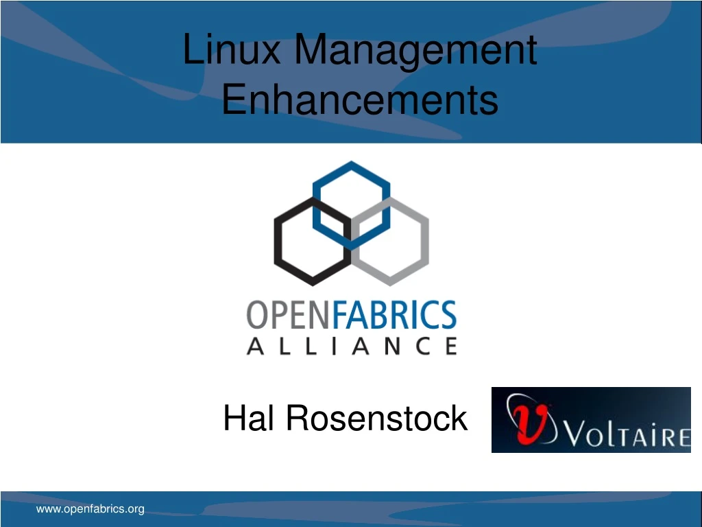 linux management enhancements