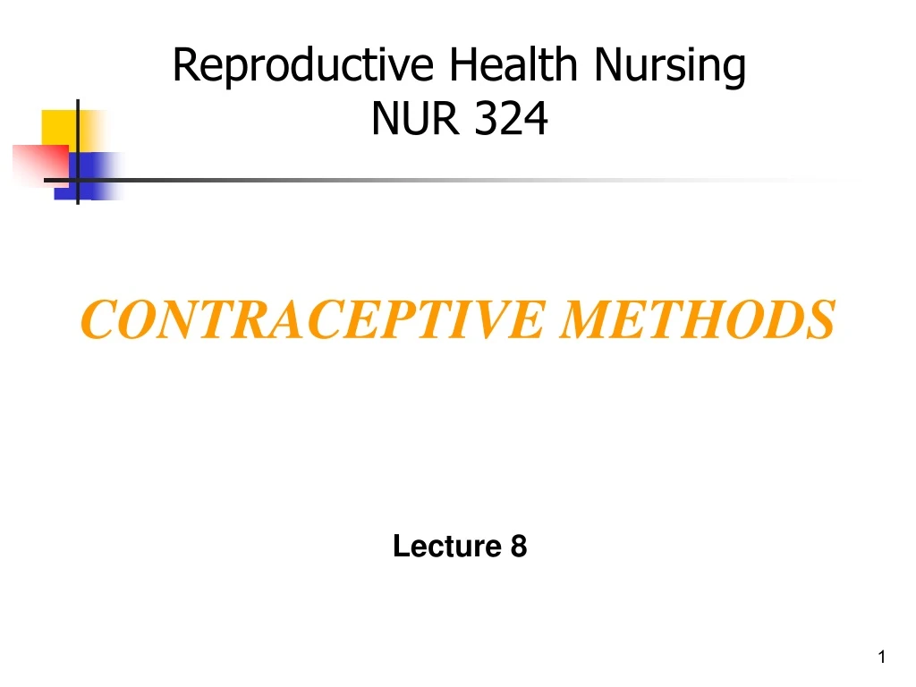 reproductive health nursing nur 324
