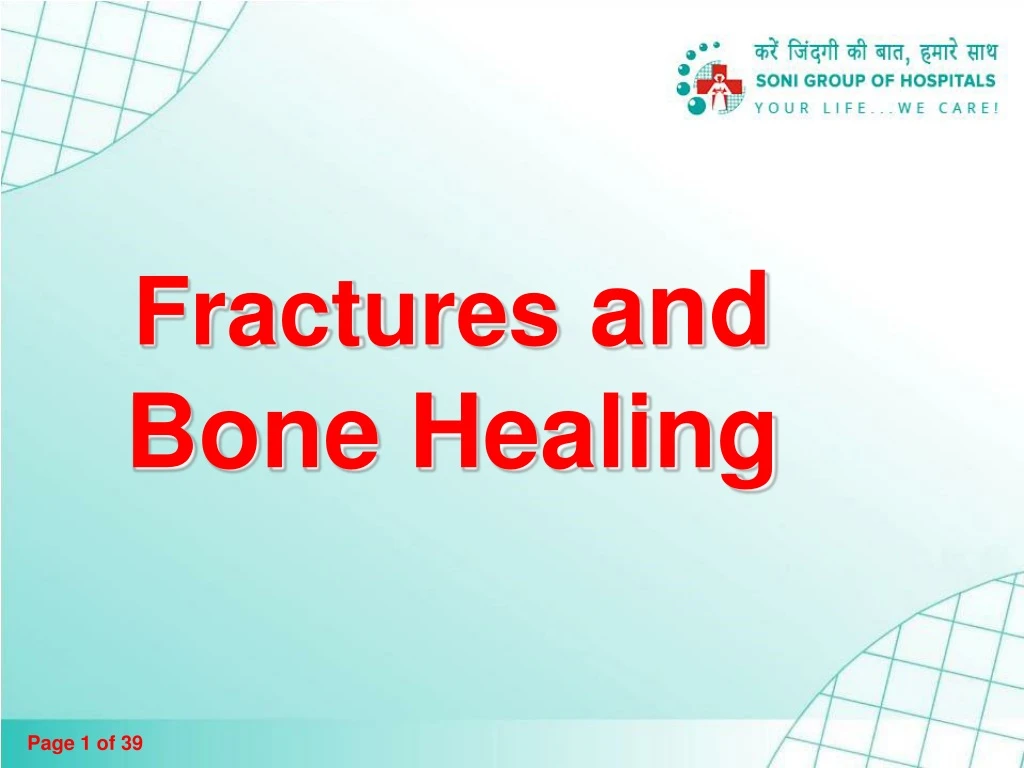 fractures and bone healing