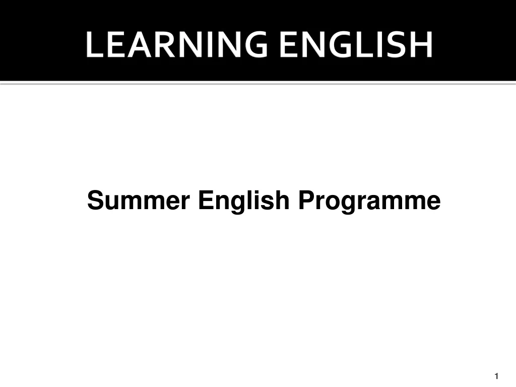 learning english