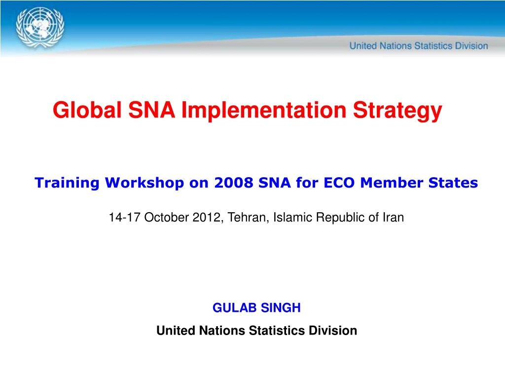 global sna implementation strategy